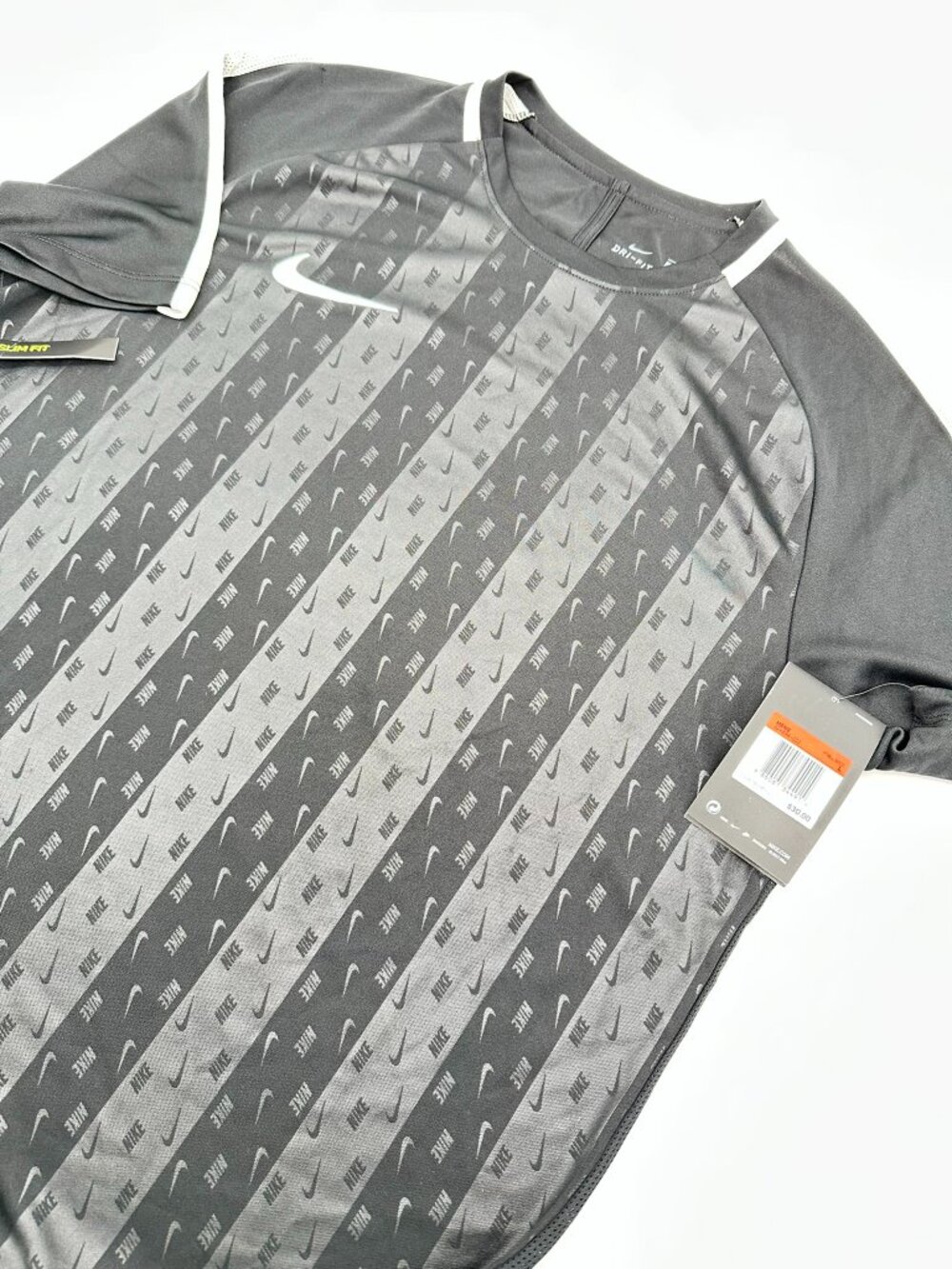 Nike Men's Dri-FIT Academy Short Sleeve Print Soccer Top, Size Large, Black
